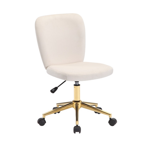 Gold and best sale white computer chair